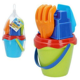 Colorbaby S8904152 - Beach toys set Beach Bucket (5 pcs)