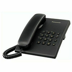 Panasonic S55287581 - Téléphone fixe KX-TS500EXB Noir