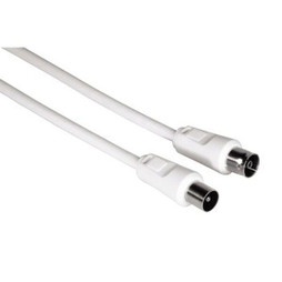 Hama M0508905 - Coaxial TV Antenna Cable 00011901 White 3 m