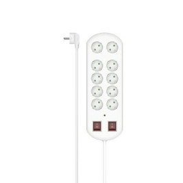 Hama M0508997 - Schuko 10 Way Multi-socket Adapter 00223163 (2 m)