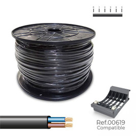 Sediles S7925632 - Tuyau pour câble électrique Noir 2 x 1,5 mm 200 m h05vvh2-f