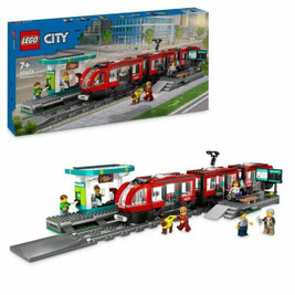 Lego S71007628 - Set de construction 60423 Downtown Tram and Station Multicouleur