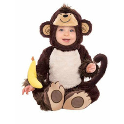 BigBuy Carnival S2442196 - Costume for Babies Monkey 12-18 Months (3 Pieces)