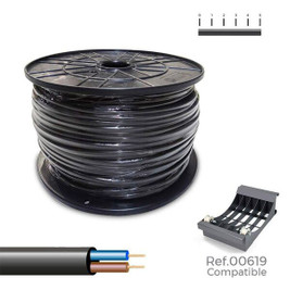 Sediles S7925570 - Tuyau pour câble électrique vv-k0.6/1kv Noir 2 x 1,5 mm 150 m
