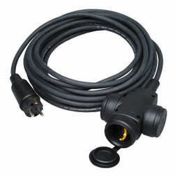 Kopp S7924941 - Extension Lead H07RN-F Black 10 m Triple Bipolar