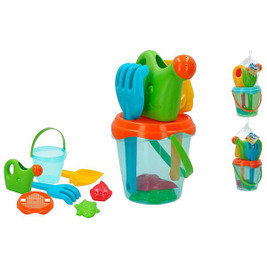 Colorbaby S2411904 - Seau de plage Bleu Orange 18 cm