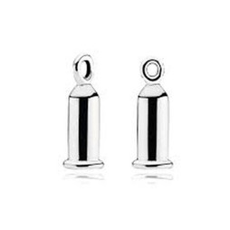 Pandora S72105673 - Perle de verre Femme BARREL EARRINGS