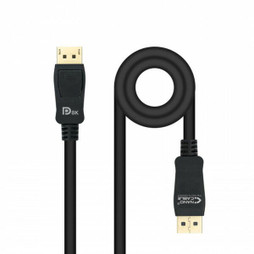 NANOCABLE M0323728 - DisplayPort-Kabel 10.15.2501 HDR 8K Ultra HD Schwarz 1 m
