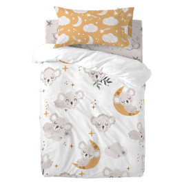 HappyFriday D1612699 - Jeu de draps pour berceau MOSHI MOSHI Multicouleur Lit de bébé