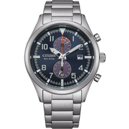 Citizen S72105468 - Herrenuhr SPORT CRONO - ECO DRIVE Silberfarben (Ø 43 mm)