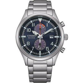 Citizen S72105468 - Montre Homme SPORT CRONO - ECO DRIVE Argenté (Ø 43 mm)