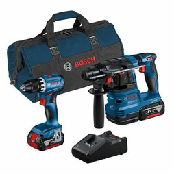 BOSCH S71007829 - Drill and accessories set GSR18V-45 + GBH 18V-22 18 V