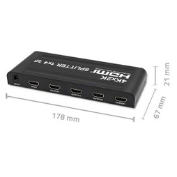 Qoltec S91111951 - HDMI switch 51798 Black