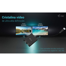 i-Tec S55266644 - USB Cable CADUAL4KHDMI Black