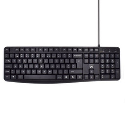 Ewent S5627551 - Tastatur EW3002 Schwarz Qwerty Spanisch