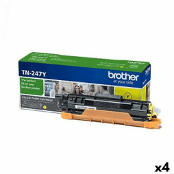 Brother S8438027 - Toner original HLL-3210CW, 3230CDW, 3270CDW / DCPL-3510CDW, 3550CDW / MFCL-3710CW, 3750CDW, 3770CDW Jaune (4 Unités)