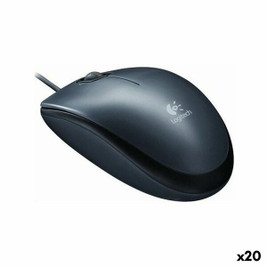 Logitech S8434454 - Mouse M90 Schwarz Grau (20 Stück)
