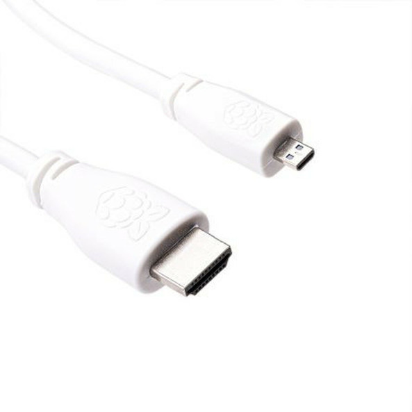 RASPBERRY PI M0300617 - HDMI Kabel T7689AX Weiß 1 m