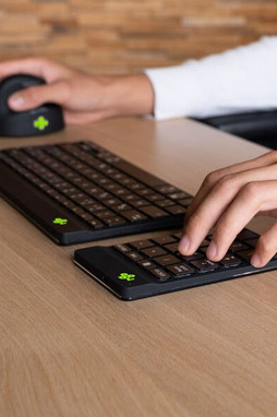 R-Go S55271127 - Tastatur mit Maus RGOCONMWLBL Schwarz