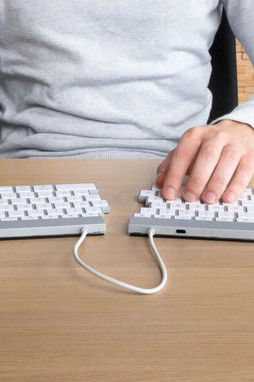 R-Go S55271186 - Tastatur mit Maus RGOSBESWLWH Weiß Spanisch QWERTY