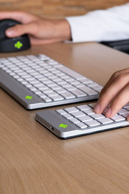 R-Go S55271132 - Tastatur mit Maus RGOCONMWLWH Weiß