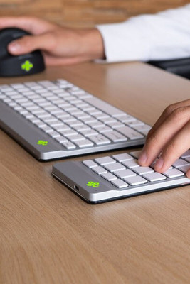 R-Go S55271132 - Tastatur mit Maus RGOCONMWLWH Weiß