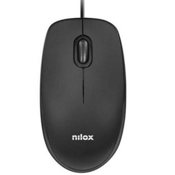 Nilox S8423373 - Mouse MOUSB1003 Black 1600 dpi