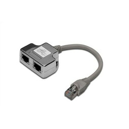 Digitus by Assmann S77205242 - UTP starres Netzwerkkabel der Kategorie 6 A-DN-93904 Grau Silberfarben