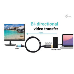 i-Tec S7797300 - USB Cable C31CBLDP8KBIDIR Black