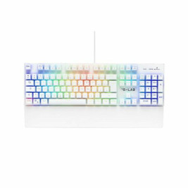 The G-Lab S71011482 - Mechanical keyboard KEYZ RUBIDIUM White Azerty French