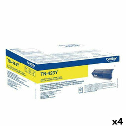 Brother S8437958 - Toner original HLL8260CDW HLL8360CDW HLL9310CDW TN423Y Jaune (4 Unités)