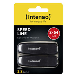 INTENSO S0242089 - Clé USB 3533494 Noir 64 GB (2 Unités)