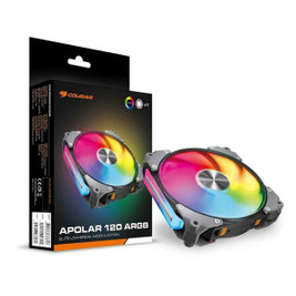 Cougar S0241320 - Box Ventilator Apolar 120 Ø 12 cm Black ARGB