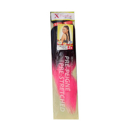 X-Pression S4262167 - Hair extensions Pre-Peigne T1b/As-Pink 2 Units