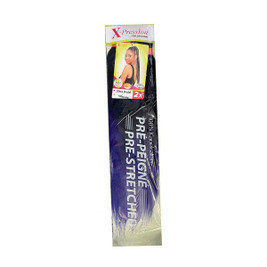 X-Pression S4262165 - Hair extensions Pre-Peigne T1b/Blue 2 Units