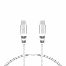 KSIX S1906804 - USB-C zu USB-C-Kabel Weiß