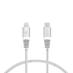 KSIX S1906501 - USB-C auf Lightning Verbindungskabel Grau