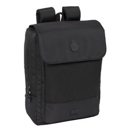 Real Madrid C.F. S4311340 - Laptop Backpack Premium Black 29 x 39 x 12 cm
