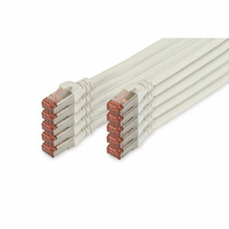 Digitus S7737688 - UTP starres Netzwerkkabel der Kategorie 6 DK-1644-0025-WH-10 Weiß 25 cm