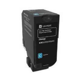 Lexmark S7723937 - Toner original 74C2HC0 Cyan (1 Unité)