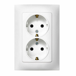 Simon S7925288 - Plug socket 2p+t Plastic 230 V 16 A Double