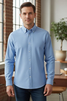 Asquith and Fox AQ039 - MENS LONG SLEEVE OXFORD SHIRT