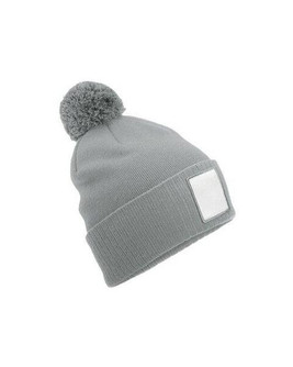 Beechfield B338R - APPLIQUE PATCH POM BEANIE