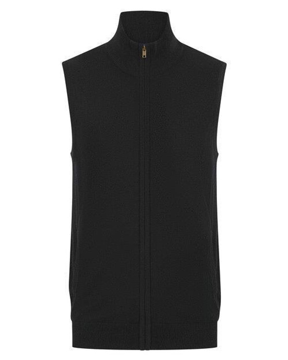 Henbury H711 - MENS SLEEVELESS ZIP JUMPER