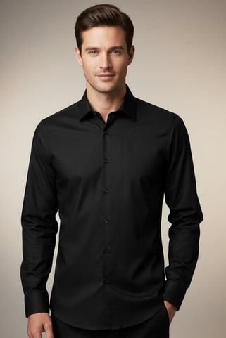Premier Workwear PR203 - MENS LONG SLEEVE POPLIN SHIRT