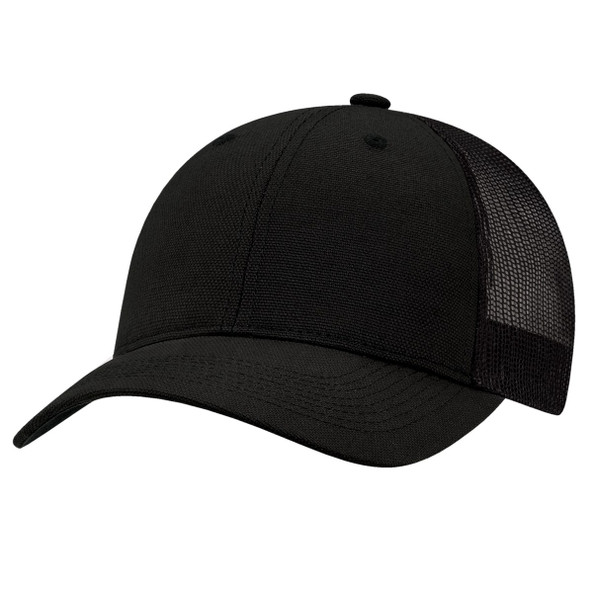 AJM 7F640M - Duck Canvas / Polyester Mesh 6 Panel Constructed Full-Fit (Mesh Back)
