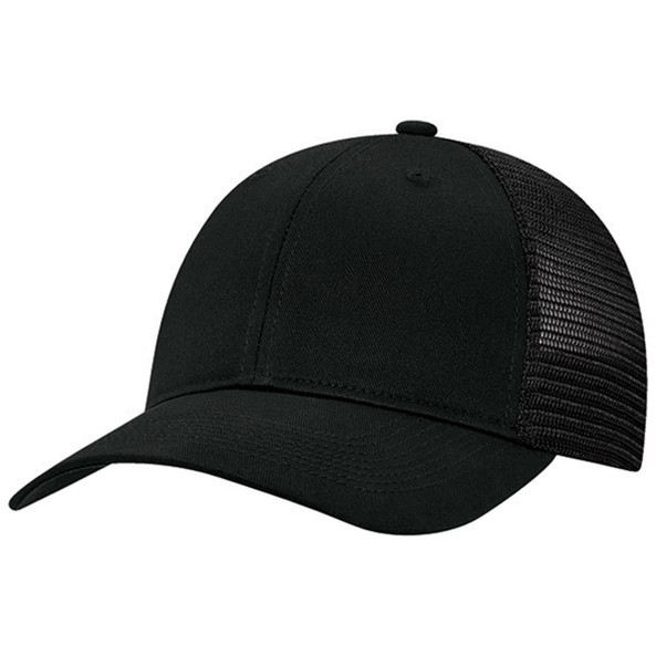 AJM 7M670M - Deluxe Chino Twill / Flexible Polyester Mesh 6 Panel Constructed Full-Fit (Mesh Back, Deluxe Fit)