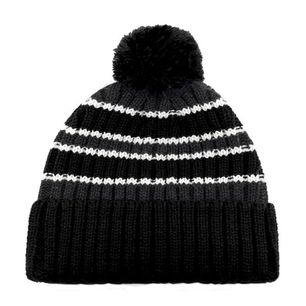 AJM 9I258M - Acrylic Cuff Toque (Pom Pom 8cm)