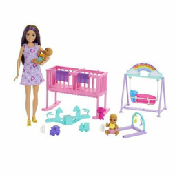Barbie S71007089 - Babypuppe mit Zubehör The Twins Room-Skipper Playset