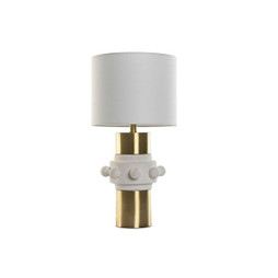 Home ESPRIT S3059910 - Lampe de bureau Blanc Doré 50 W 220 V